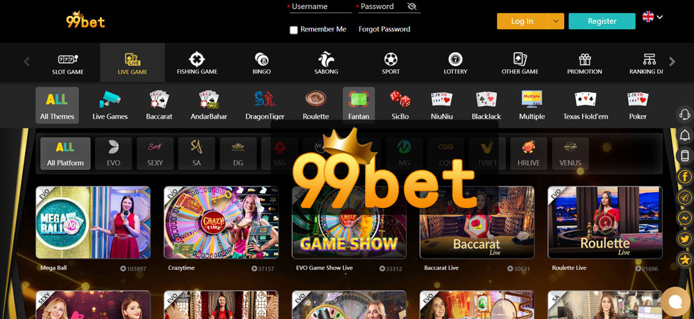 99bet Online Casino Bonuses